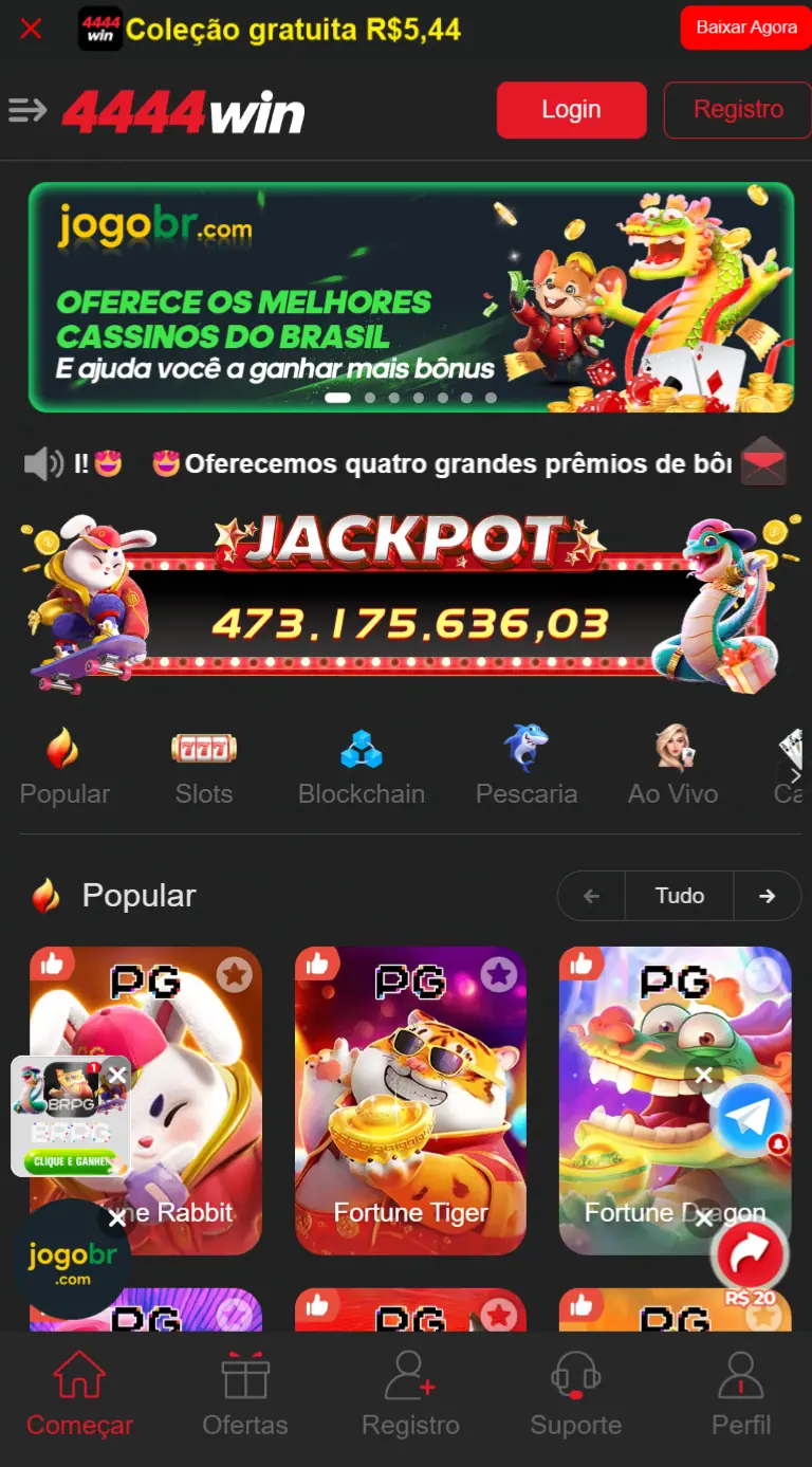 4444win Especial Brasil cassino digital sem rollover Teste Hoje